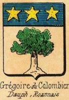 Blason des GREGOIRE du COLOMBIER