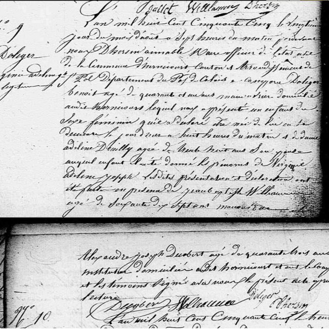 Acte de naissance